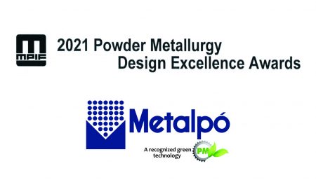 Metalpó é novamente premiada no Powder Metallurgy Design Excellence Awards