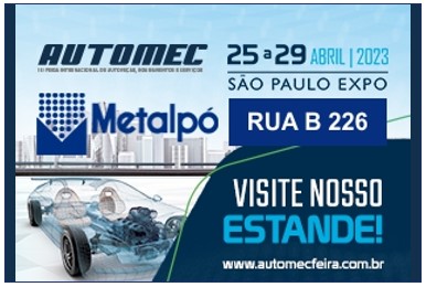 Metalpó leva a metalurgia do pó para a feira AUTOMEC 2023!