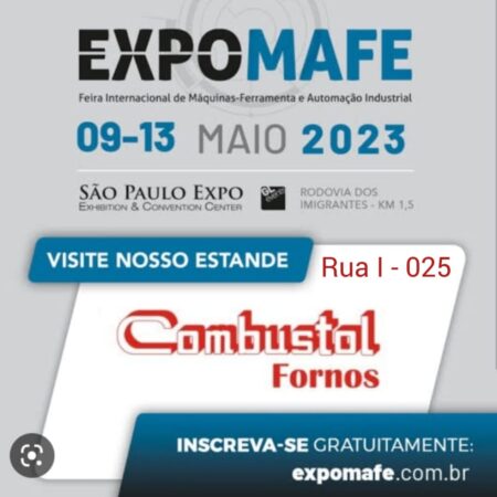 Combustol Fornos apresenta soluções em Fornos e Equipamentos para Tratamentos Térmicos na EXPOMAFE 2023!